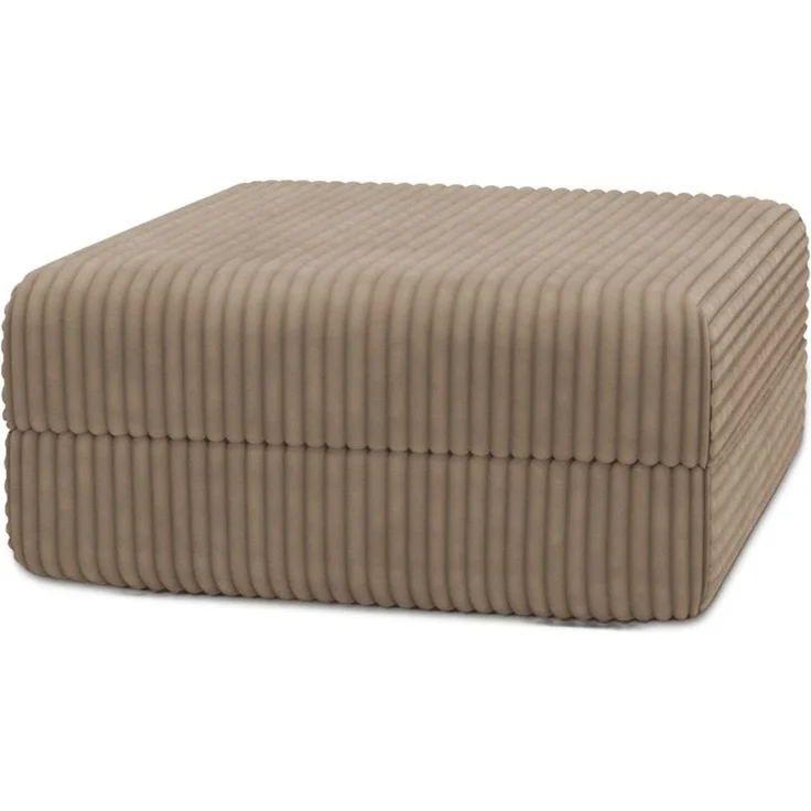 XL brauner Cordpouf – Bild 1