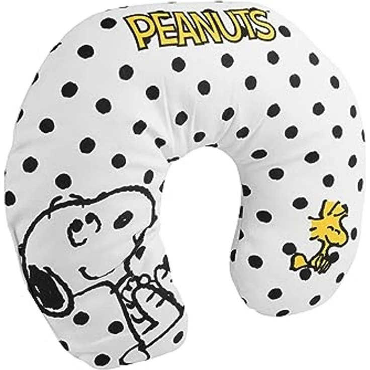 United Labels® Dekokissen Peanuts - Reisekissen Nackenhörnchen Snoopy & Woodstock – Bild 2