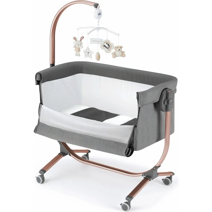 Baby Beistellbett Cullami | Mehr Farben verfügbar | inkl. Wippfunktion | 8-fach höhenverstellbar – Bild 10