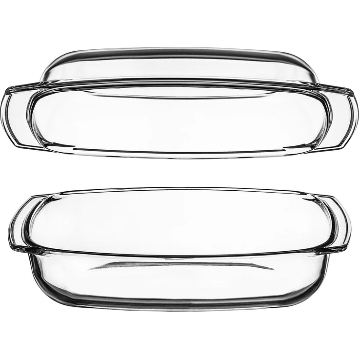 KADAX 4,1 l hitzebeständige Form mit Deckel zum Backen, rechteckiges Glas – Bild 8