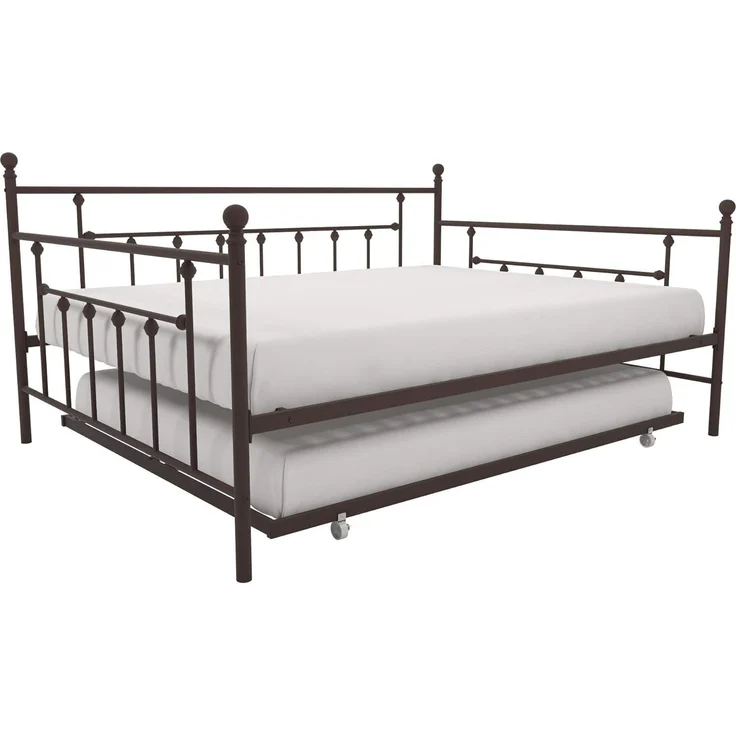 DHP Furniture Manila Metall-Tagesbett/Ausziehbett Bronze Doppel – Bild 3