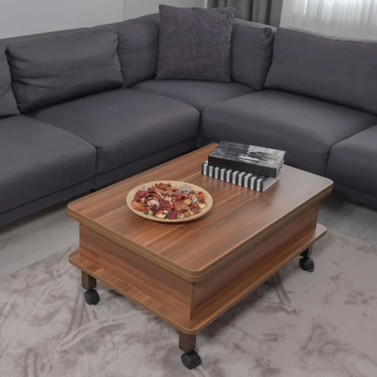 Skye Decor 'Dy Adt - Walnut' Couchtisch, Walnuss, 120 x 70 x 90 cm – Bild 1