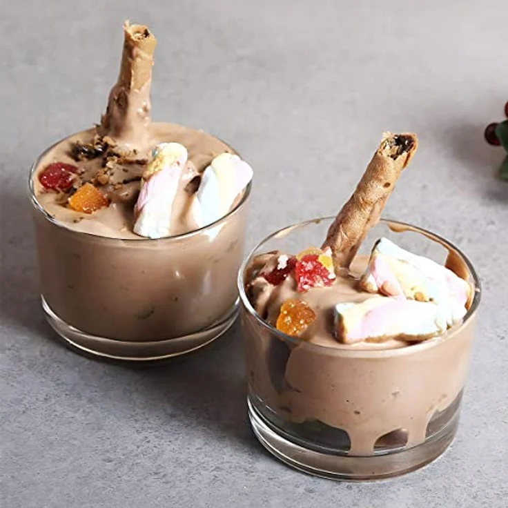 KONZEPT Dessertschale 6/12er Set Dessertgläser 150ml, transparente Dessertschalen aus Glas, (Set, 6-tlg), für Tiramisu, Panna Cotta, Eis, Pudding, Joghurt-Müsli – Bild 6