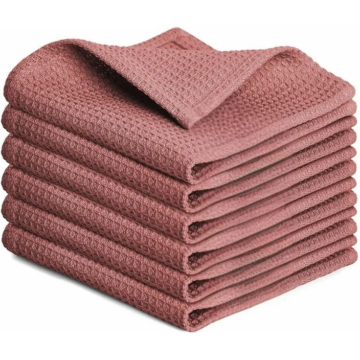 Blumtal Geschirrtuch Set 50x70 oder 30x30 cm, 100% Baumwolle, (6-tlg), Saugfähig, schnell trocknend, waschbar, 100% Baumwolle