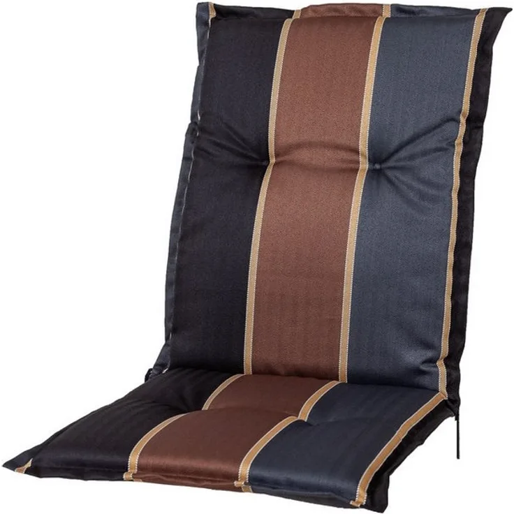 Sun Garden Sesselauflage Niederlehner Naxos 20536-800 schwarz-grau-braun 105x49x6 cm Sun Garden