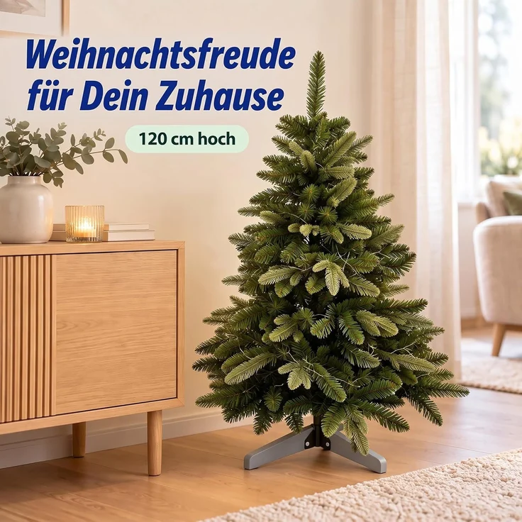 Relaxdays Künstlicher Weihnachtsbaum Nordmanntanne – Bild 3