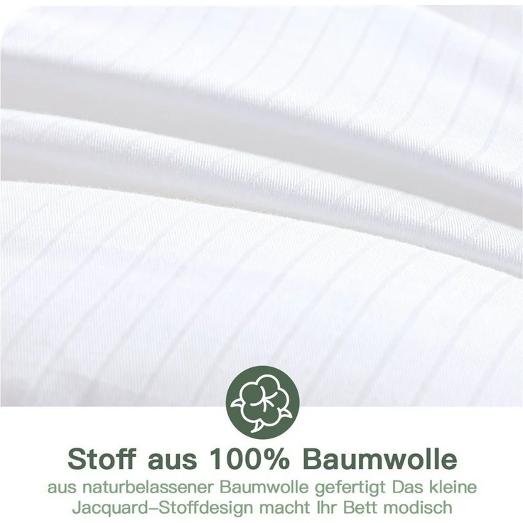 Elemuse Microfaserbettdecke Bettdecken 135x200 cm, 155x220 cm, 200x200 cm, Füllung: 100% Polyester, 4 Jahreszeiten, Atmungsaktiv Ganzjahresdecke, Anti-Allergie, OEKO-TEX® – Bild 2