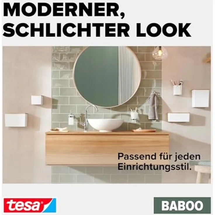Tesa Aufbewahrungsbox BABOO Größe S zum Kleben – Bild 6