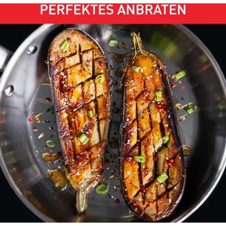 Tefal Virtuoso Pfanne E49204 | 24 cm | 10 Jahre Garantie | hochwertiger Premium-Edelstahl | Induktionsgeeignet | Anbraten | Rezepte – Bild 5
