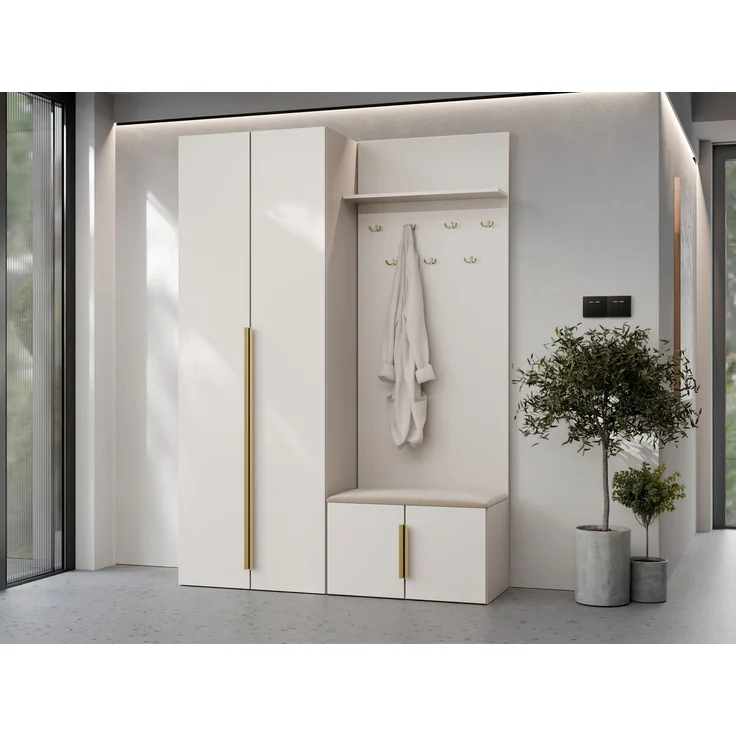 Garderoben-Set Kerkin I (Farbe: Sandfarben + Paros 02) – Bild 1