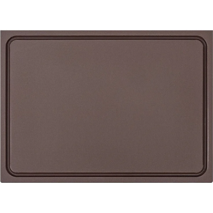 MUVELL Schneidebrett Kunststoff, Braun, 45x30x2 cm, mit Saftrille, EXTRA dick, Kunststoff, (Stück, 1-St, Schneidebrett), messerschonend,Saftrille,Extra Dick – Bild 2