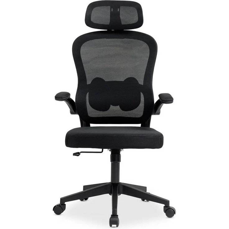 IDIMEX Drehstuhl JOBURG, Ergonomischer Netzrücken mit Lendenstütze – schwarz – Bild 2