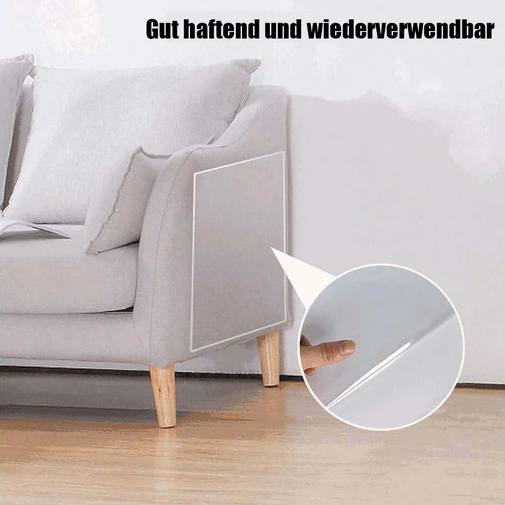 Agger Kratzmatte Sofa Transparent Kratzschutz Pad Möbelschoner von Katzen Hunde – Bild 4