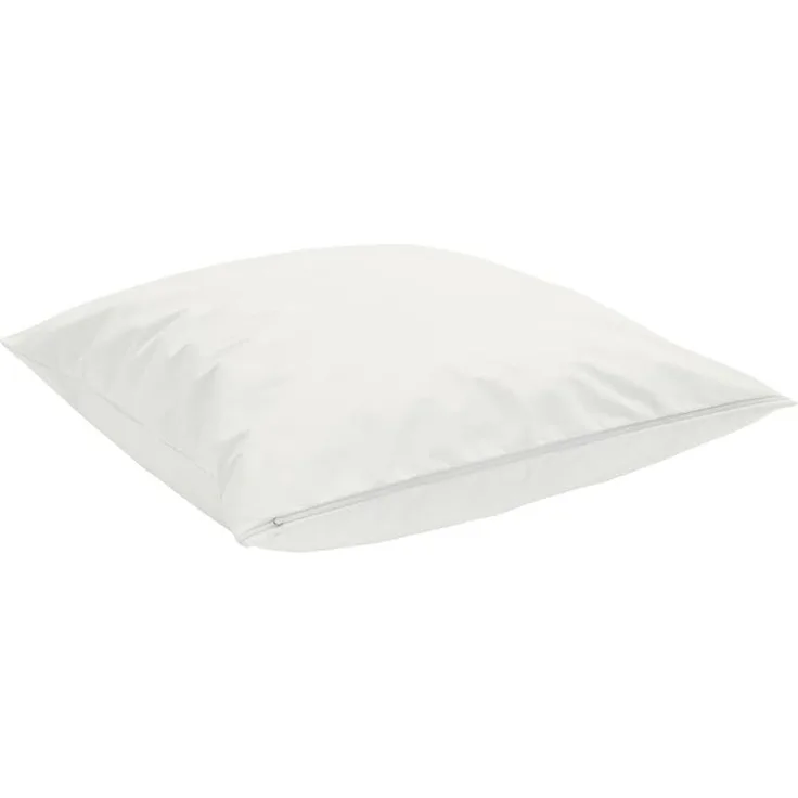 TAURO 24147 Kissen-Bezug, Encasing Milbenkotdicht 80x80 cm, Milbenschutz für Hausstauballergiker, Naturweiß