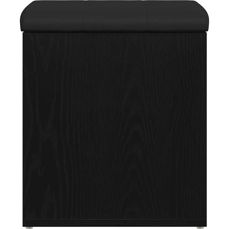 vidaXL Sitzbank mit Stauraum Schwarz Eichen-Optik 42 x 42 x 45 cm 862982 – Bild 6