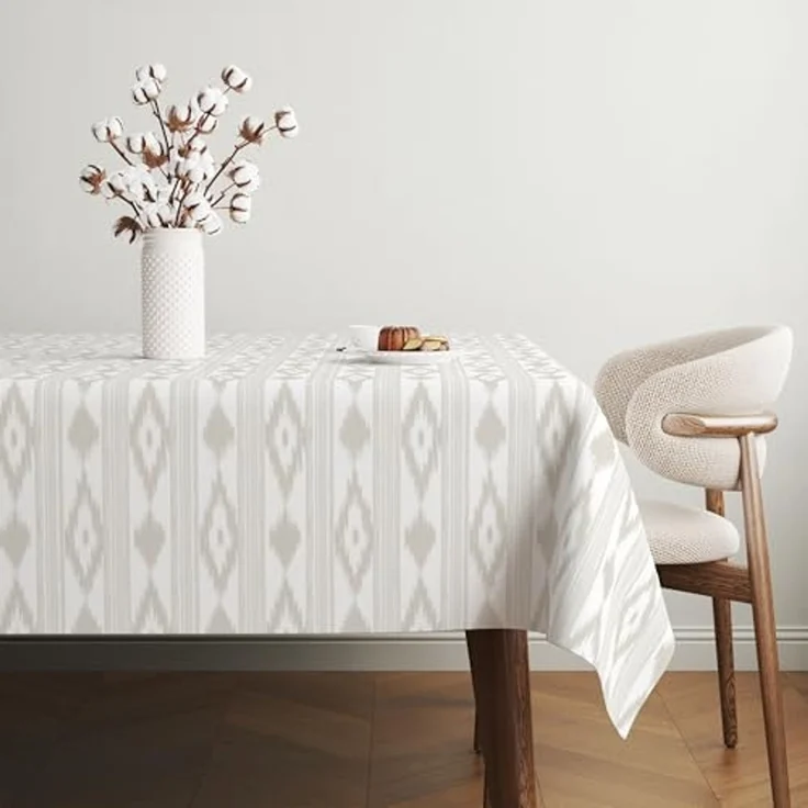 Martina Home Tischdecke, Wachstuch, Malorqui, Beige, 140 x 140 cm – Bild 4