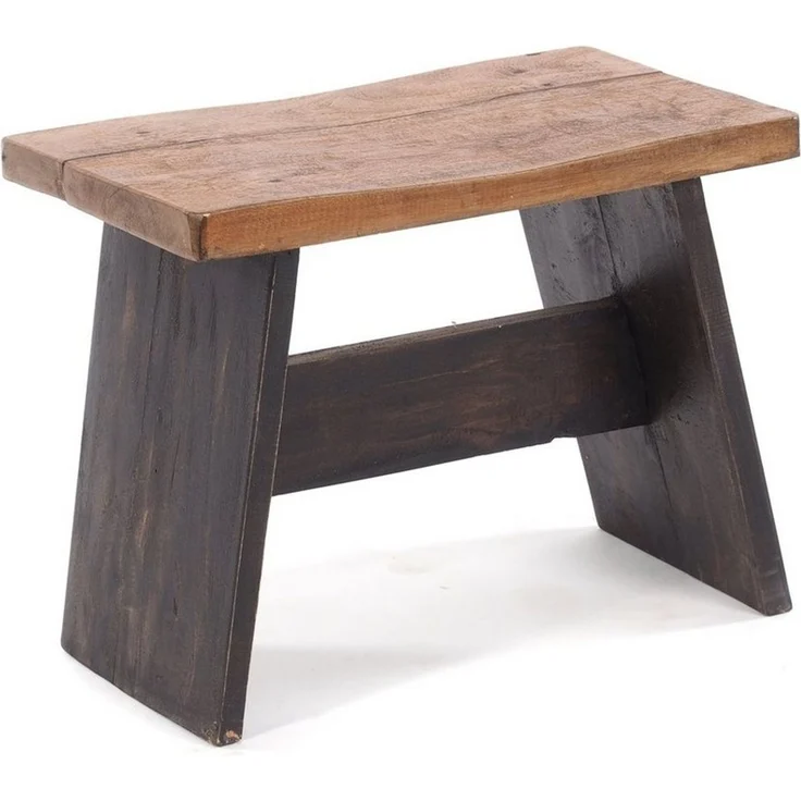 DESIGN DELIGHTS Hocker SITZBÄNKCHEN "SCHEMEL 40", Altholz massiv, 31x40x25cm, Fußhocker, 0 – Bild 1