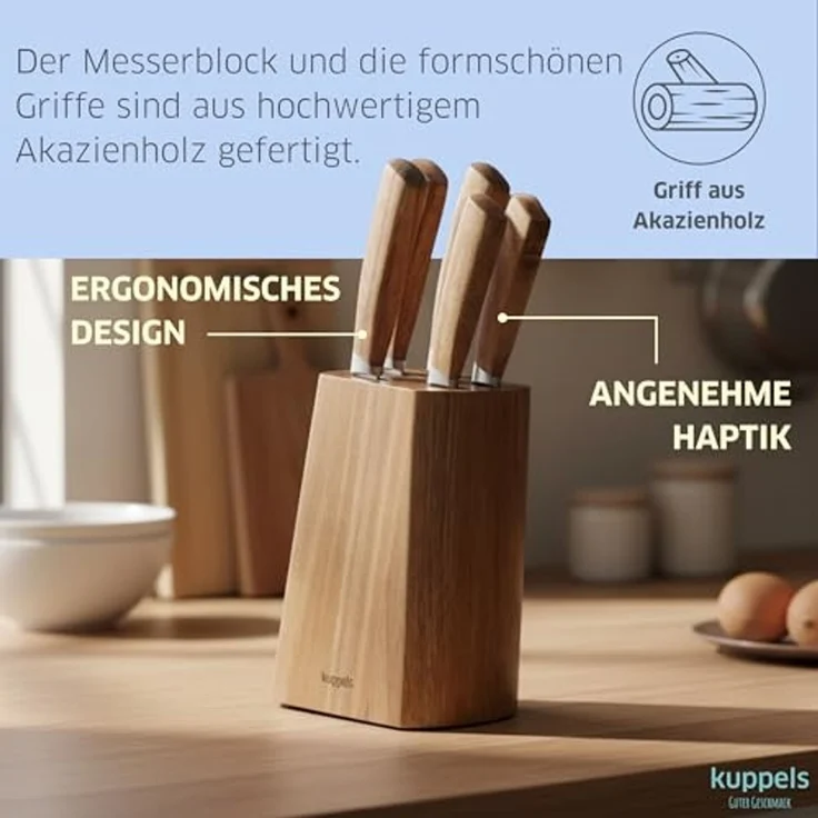 Kuppels WOOD Messerblock 5-teilig – Bild 4
