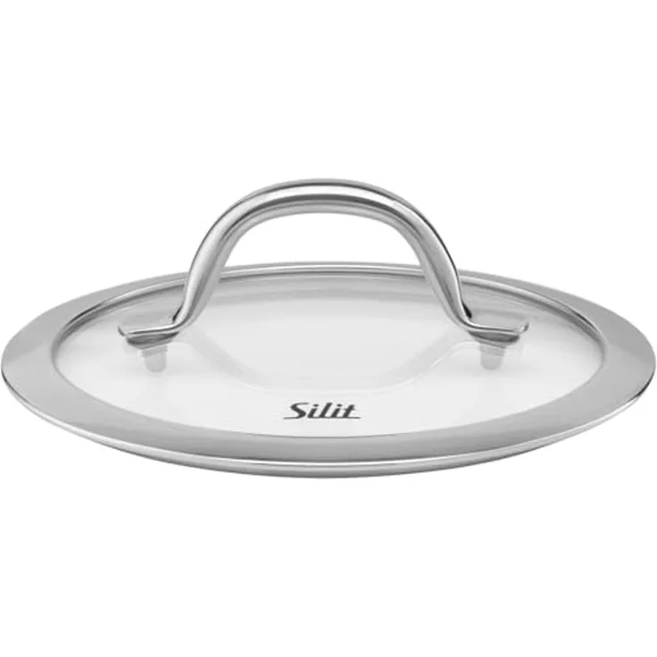 Silit Passion Topfdeckel 20 cm, Glasdeckel mit Metallgriff, hitzebeständiges Glas, spülmaschinengeeignet