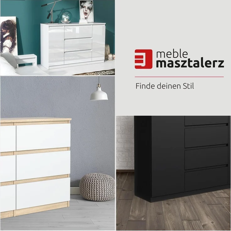meble masztalerz Kommode Mit 8 Schubladen - 120 cm breit – modern, praktisch & geräumig – Bild 6