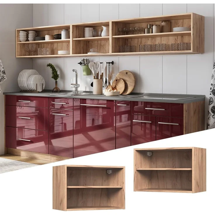 Hängeschrank Fame-Line Goldkraft Eiche/Goldkraft Eiche 60 cm Vicco – Bild 4