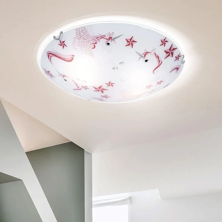 LED Kinder Deckenlampe, Einhorn, rosa-weiß, 40 cm, NATALIE – Bild 4