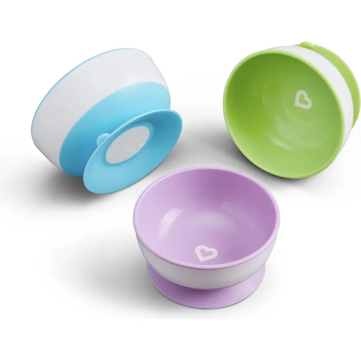 Munchkin Stay Put Suction Schüsselset 3 Stück Viol