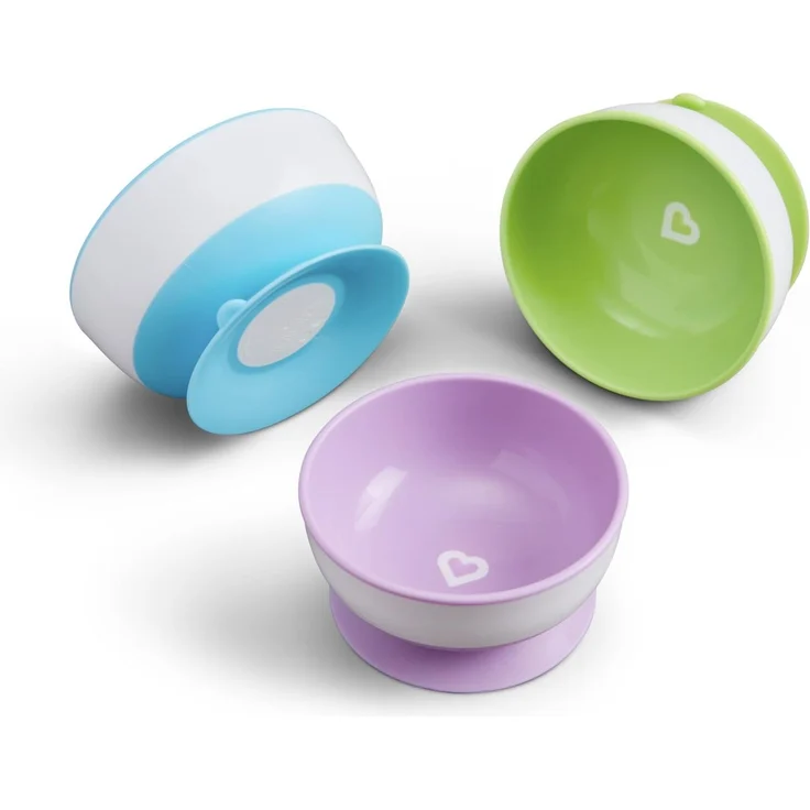 Munchkin Stay Put Suction Schüsselset 3 Stück Viol