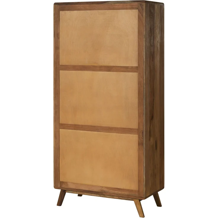 Kleiderschrank Sheesham 90x45x180 natur sandgestrahlt lackiert MALMÖ 2 #200 – Bild 8