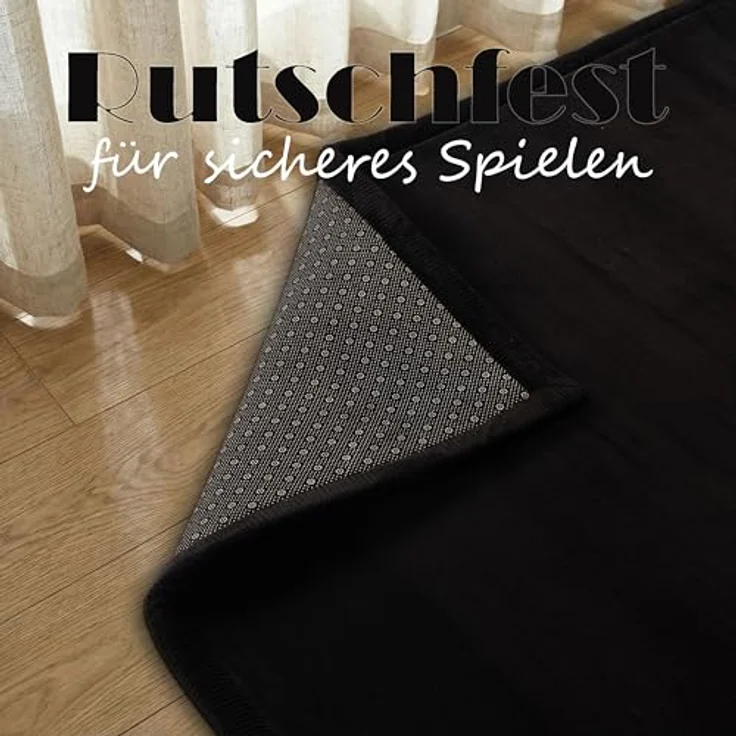Paco Home Teppich Kinderzimmer Kinderteppich Baby Spielteppich Krabbeldecke Krabbelmatte Weich rutschfest Jungen Mädchen Deko, Grösse:120 cm Rund, Farbe:Schwarz – Bild 7