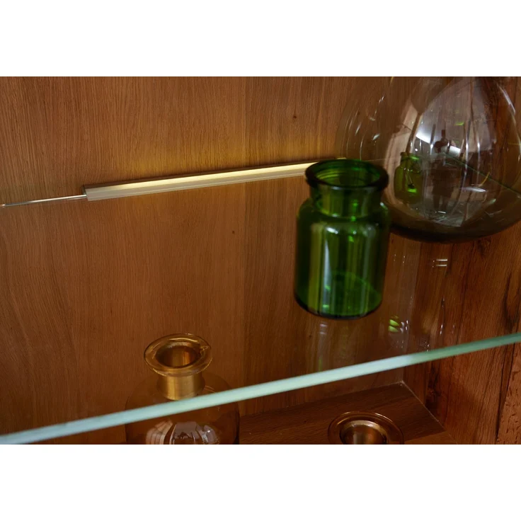 Vitrine Wild-/Zerreiche 62x42x191 natur geölt MONTREUX #121 – Bild 5