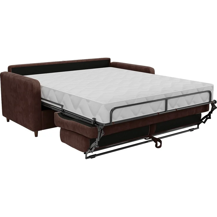 Vente-unique - MASITIA - Schlafsofa - Holz, Platte - Holz - Braun - 180 x 95 x 90 cm – Bild 5