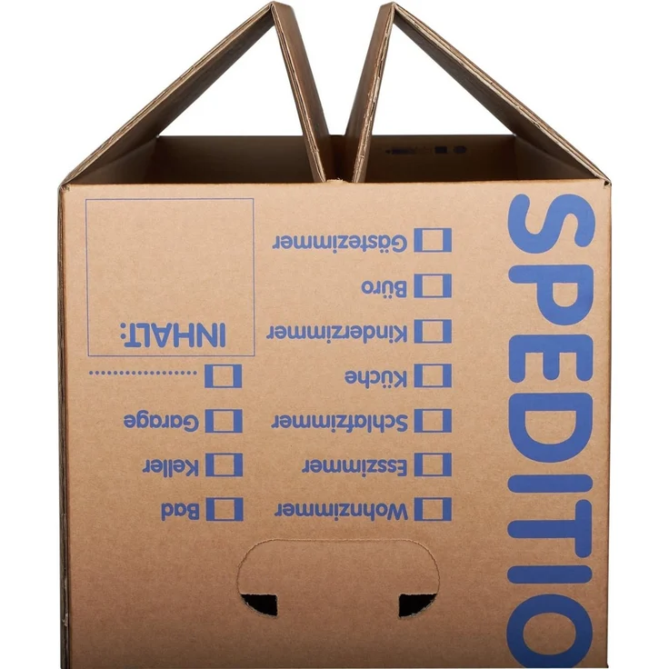 KK Verpackungen Aufbewahrungsbox (Spar-Set, 15 St, 15er-Set), Mehrweg-Umzugskisten 2-wellig Umzugskiste Speditionsqualität 50kg – Bild 4