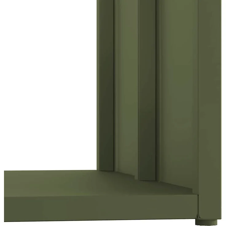 vidaXL Brennholzregal Olivgrün 40x40x40 cm Kaltgewalzter Stahl 864274 – Bild 8