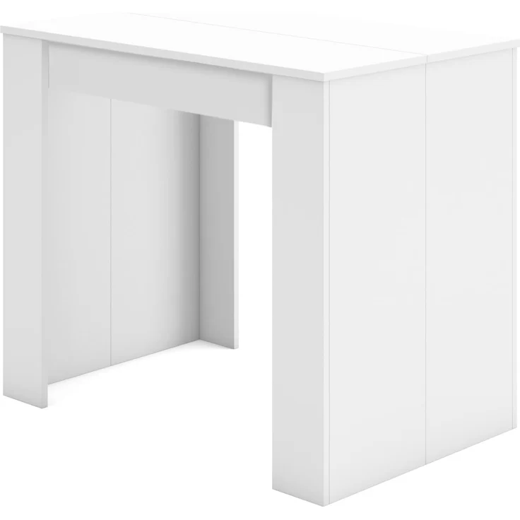 Skraut Home | Ausziehbarertisch | Multifunktionaler ausziehbarer | 180 | Für 8 Gäste | Esszimmertische | Moderner Stil | Weiß – Bild 6