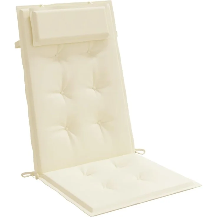 vidaXL Hochlehner-Auflagen 2 Stk. Creme Oxford-Gewebe 361880 – Bild 5