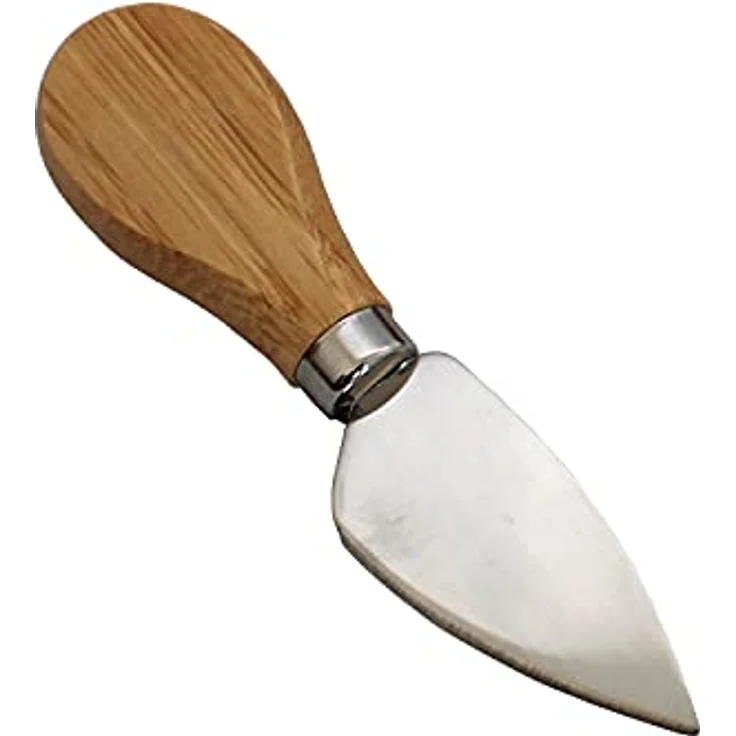 Schneidebrett Excellent Houseware aus Holz zum Servieren mit Messer für Käse 38x18 cm – Bild 8