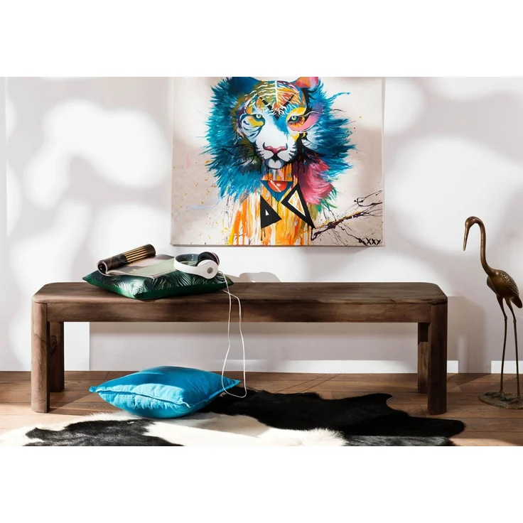 Bank Sheesham 200x35x45 smoked cherry gebeizt TORONTO #129 – Bild 1