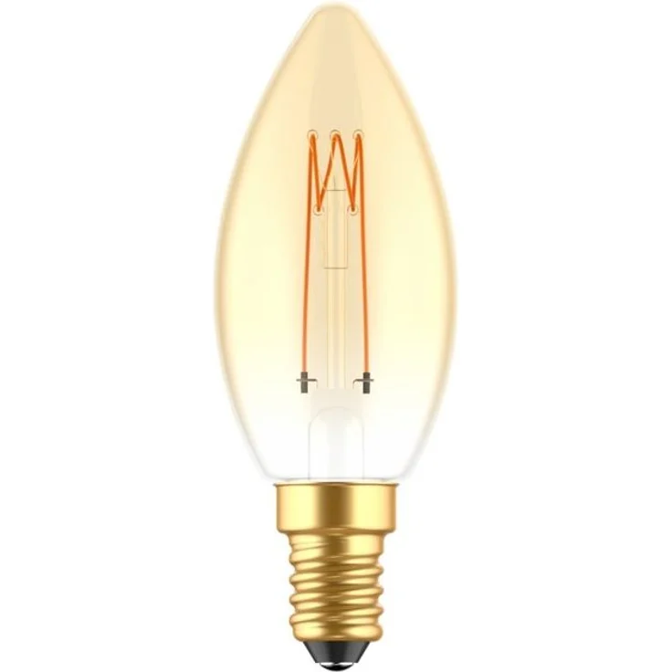 LED's light LED-Leuchtmittel 0620192 LED Kerze, E14, E14 dimmbar 2.5W extra-warmweiß Gold C35 – Bild 2