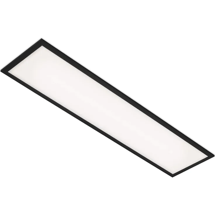 BRILONER - LED Panel, LED Deckenleuchte, Deckenlampe 22 Watt, 2. 300 Lumen, 4. 000 Kelvin, Weiß-Schwarz, 1. 000 x 250 x 60 mm (LxBxH), 7067-015