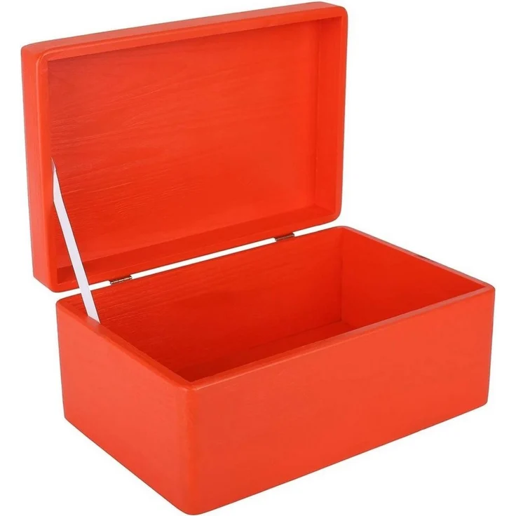 Creative Deco Holzkiste mit Deckel Groß Erinnerungsbox Baby Holzbox 30 x 20 x 14 cm, mit Scharnieren – Bild 1