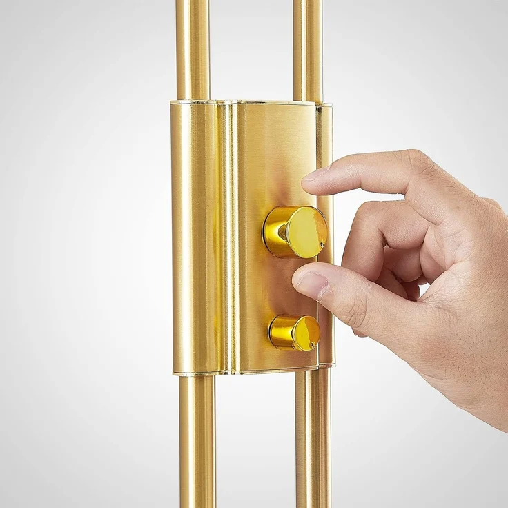 Lindby Stehlampe Seppa, Enthalten, 1 x 27 W LED + 1 x 6 W LED, warmweiß – Bild 8