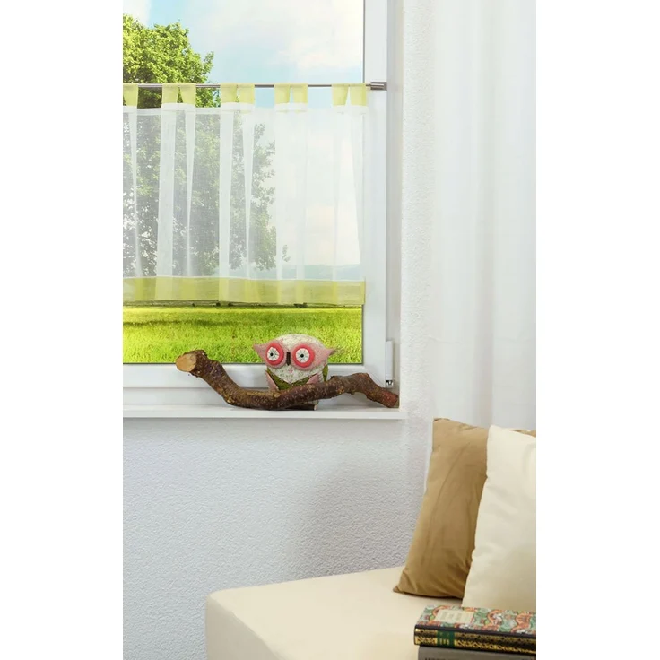 Lysel Scheibengardine Structure (BxH) 150cm * 50cm apfelgrün – Bild 5