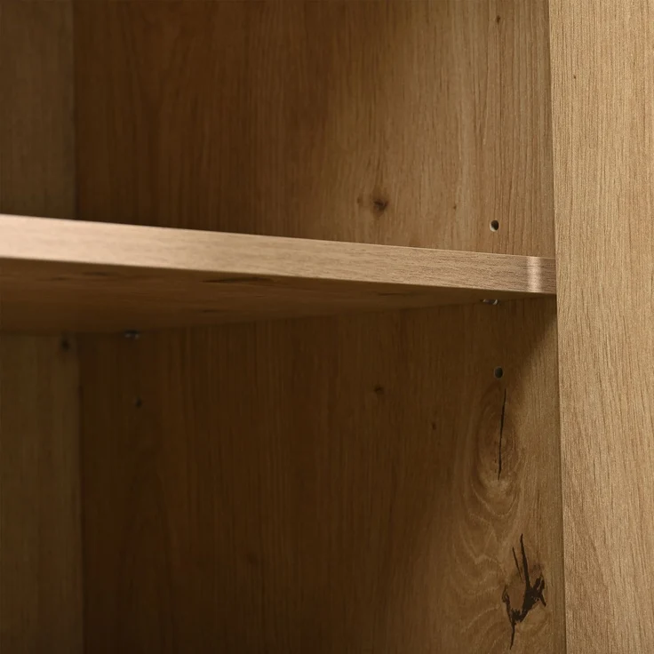 ZUBALIYA Küchenschrank 150x35x75,9 cm, aus Spanplatte, Schwarzbraun – Bild 17