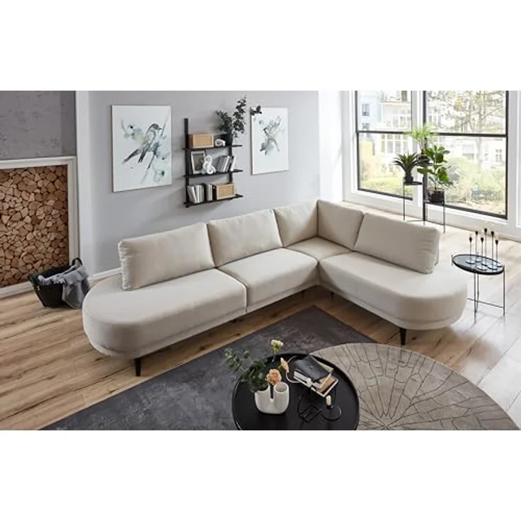 ATLANTIC home collection Ecksofa Ronny, BxTxH: 279 cm x 113 cm x 82 cm, Ecke wahlweise re/li montierbar – Bild 2
