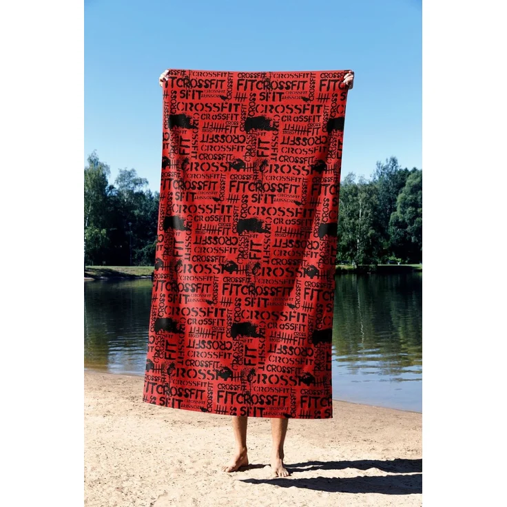 Mijolnir 'Crossfit Red 70' Strandtuch, Mehrfarbig, 70 x 130 cm – Bild 2