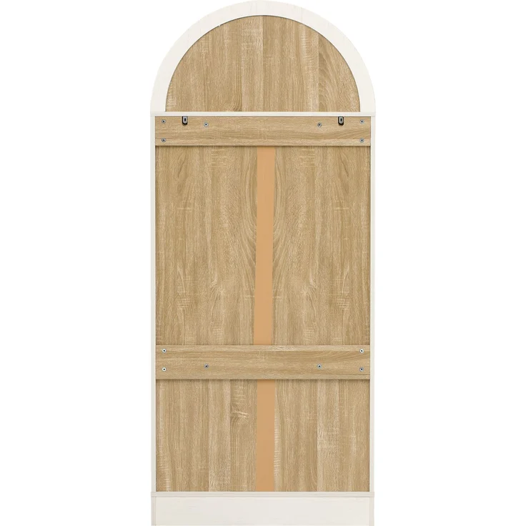ZUBALIYA Highboard mit verstellbaren Regalböden und Schubladen / Küchenschrank mit transparentem Glas und großem Stauraum, mit ideal für Esszimmer und wohnzimmer und Küche (Weiß) – Bild 19