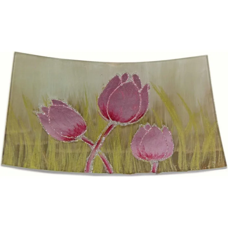 HTI-Living Tulpe Rosa Dekoplatte