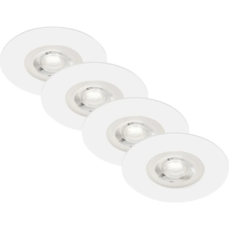 Briloner LED-Einbauleuchten Kulana 4er Set Mini 4,9W, 480lm weiß – Bild 4