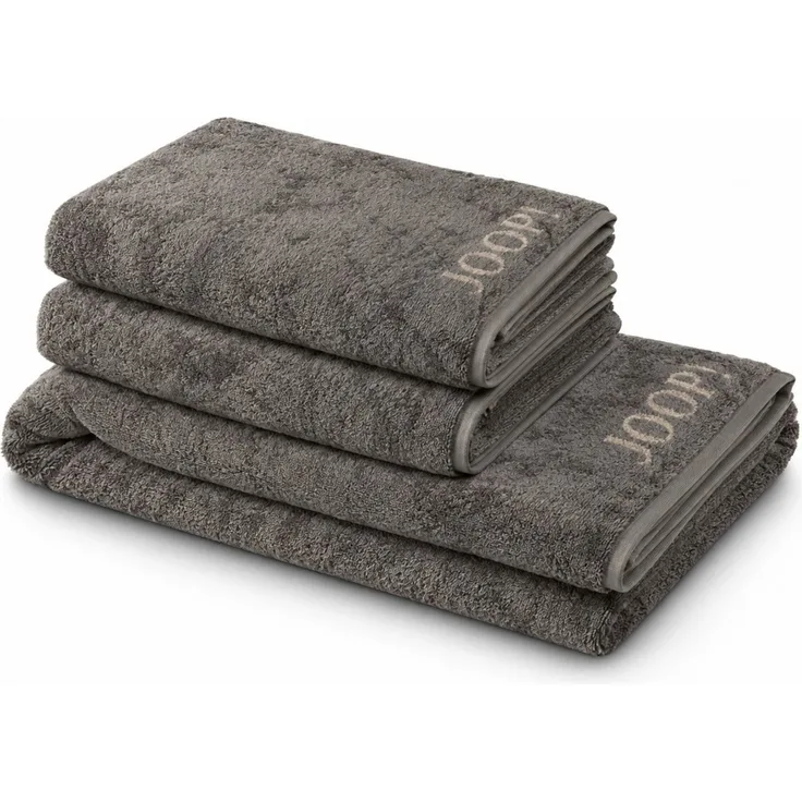 JOOP! Handtuch Duschtuch Set 3-teilig 1600-70 Classic graphit sand